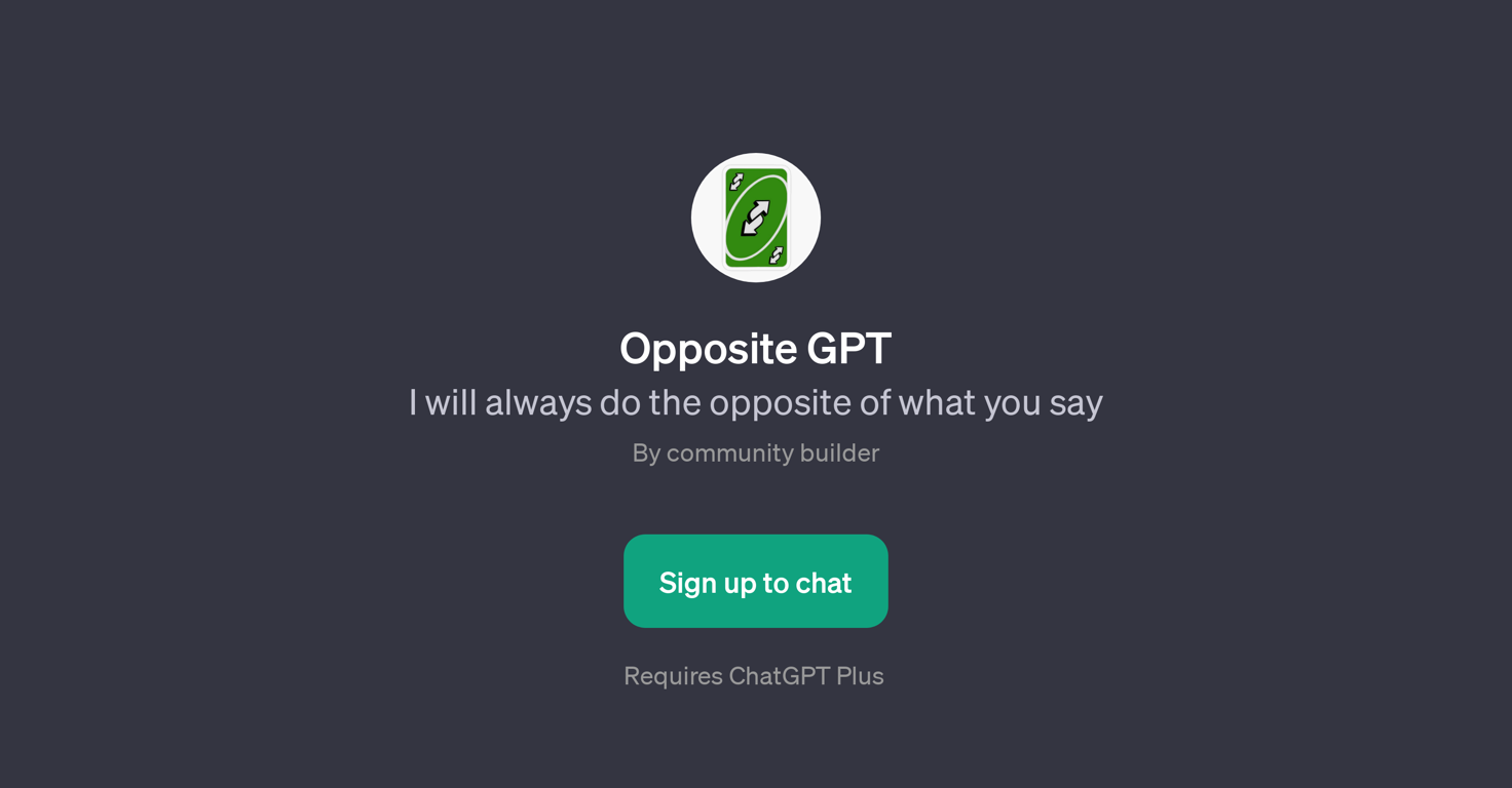 Opposite GPT website