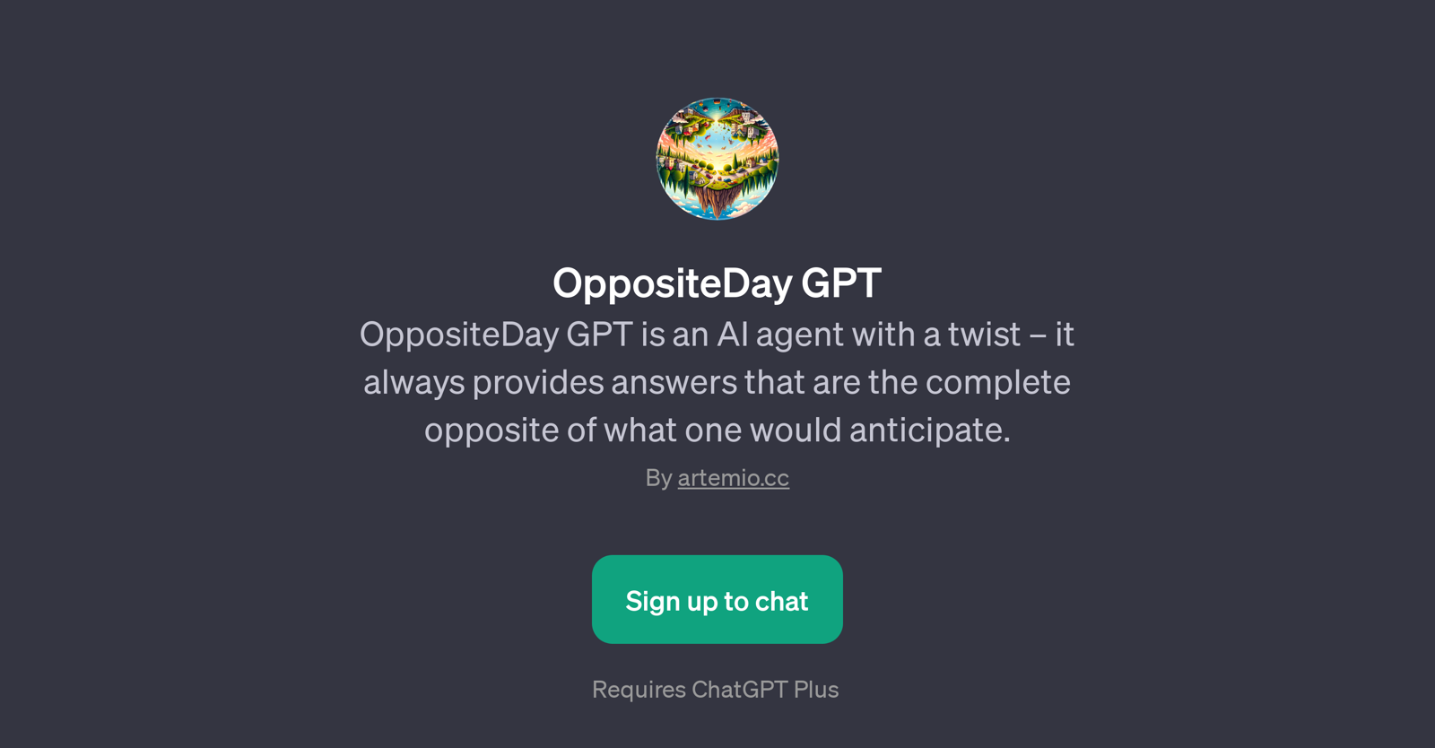OppositeDay GPT website
