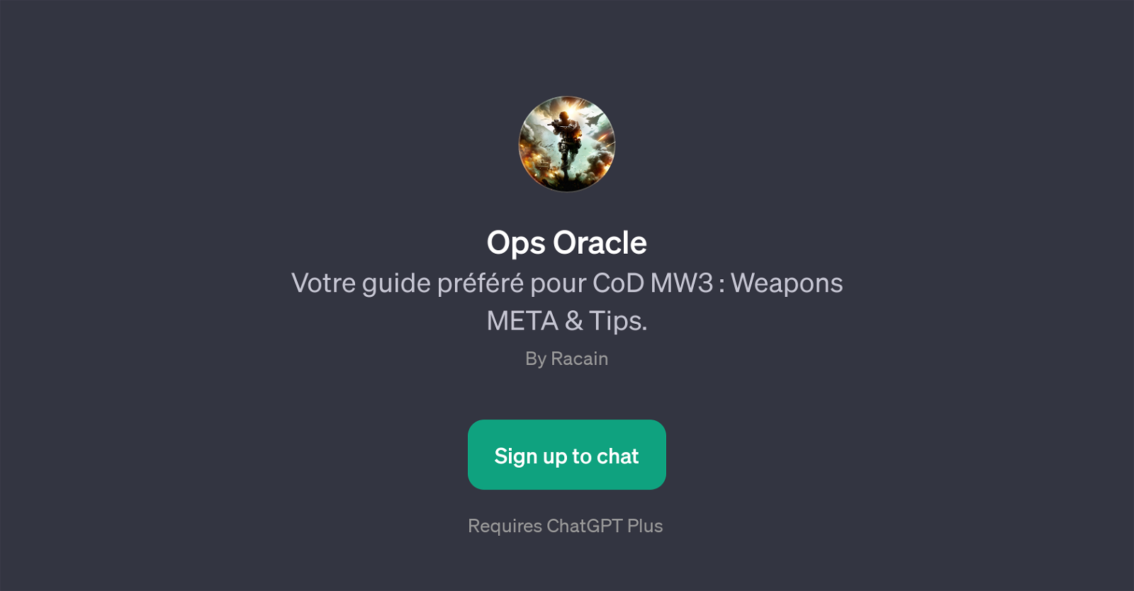 Ops Oracle website