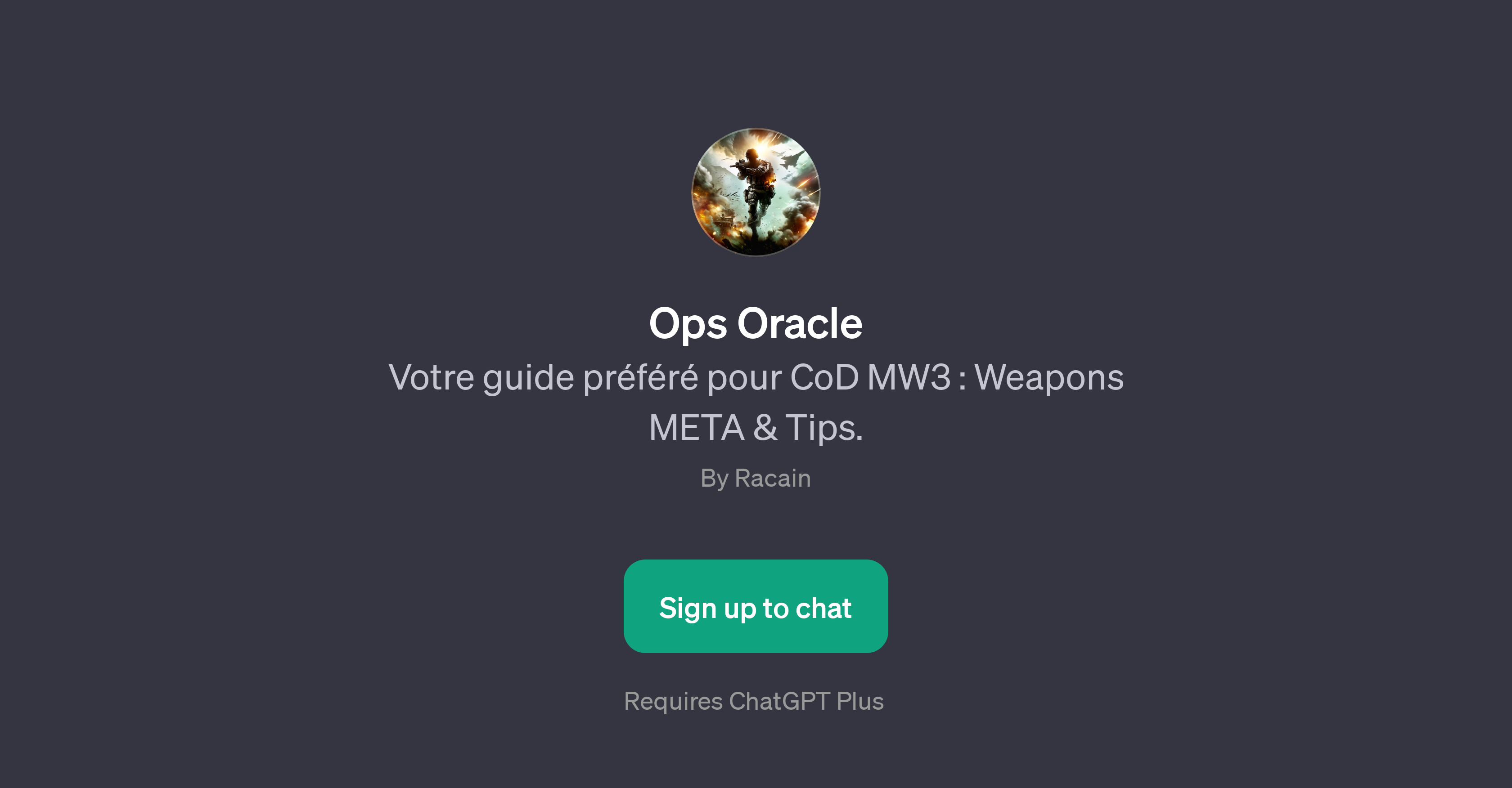 Ops Oracle website