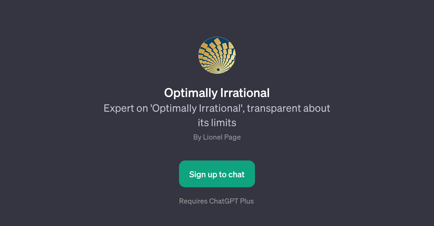 Optimally Irrational website