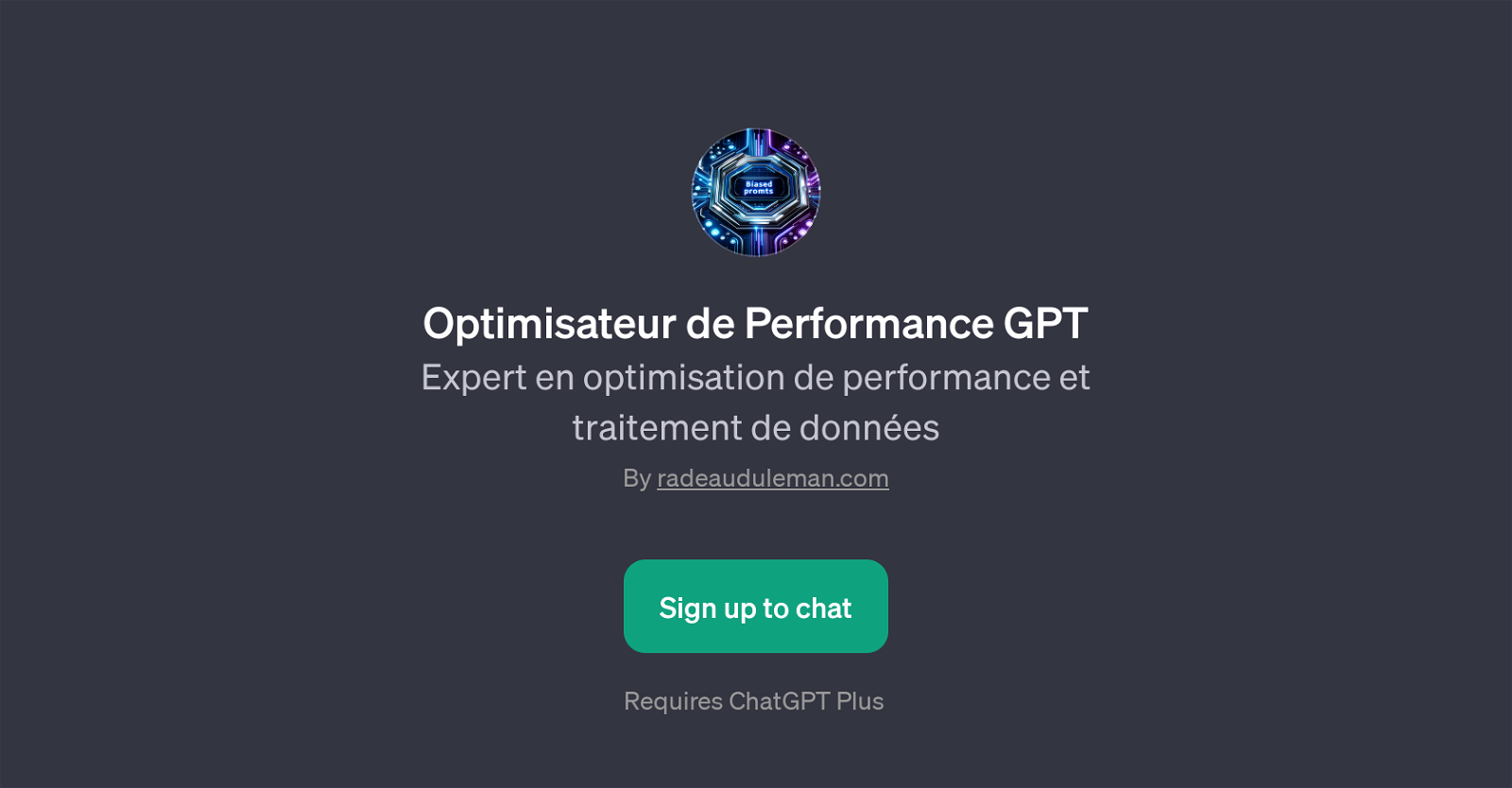 Optimisateur de Performance GPT website