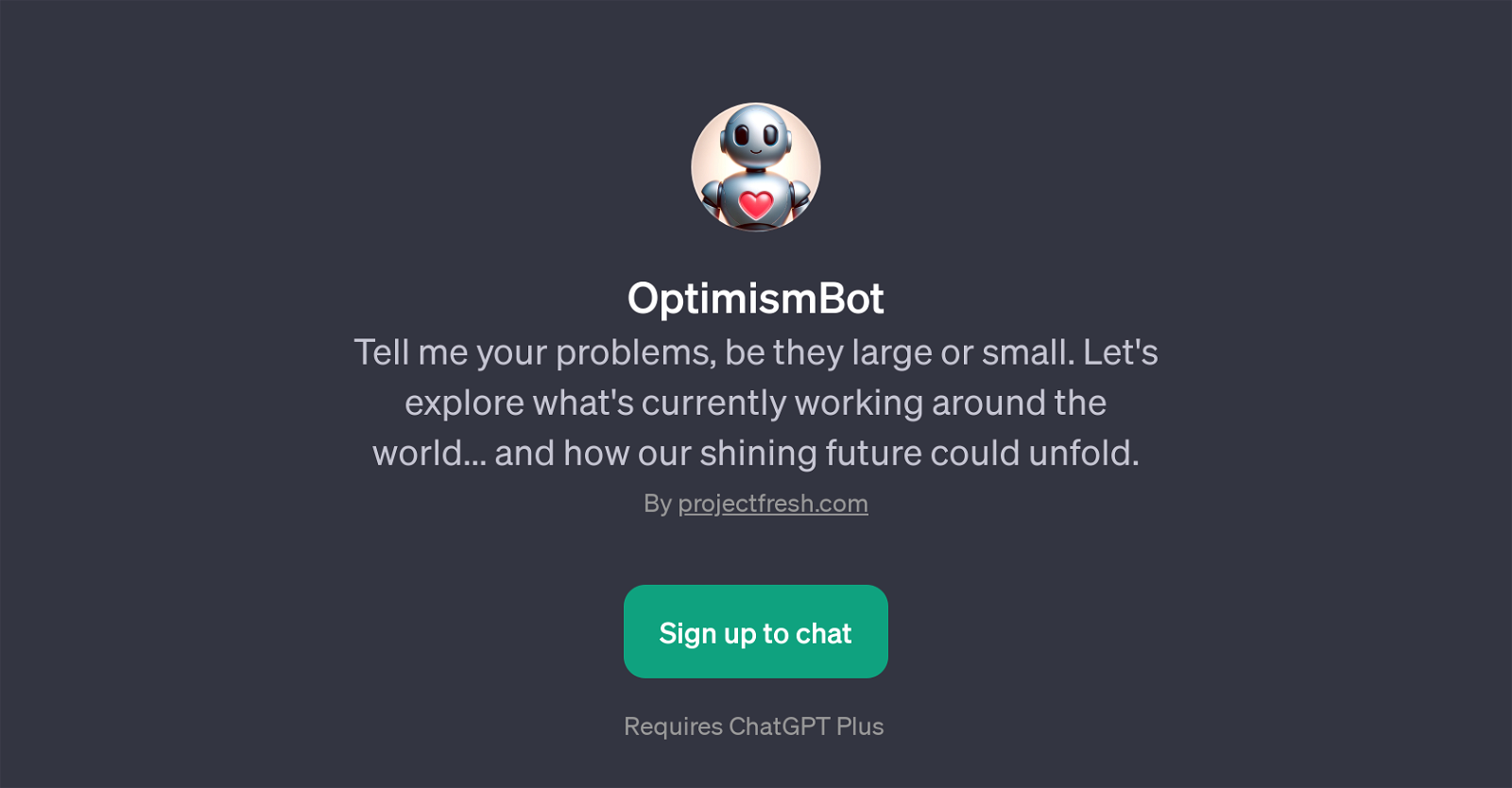 OptimismBot website