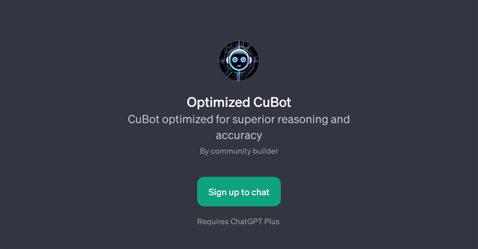 Optimized CuBot website