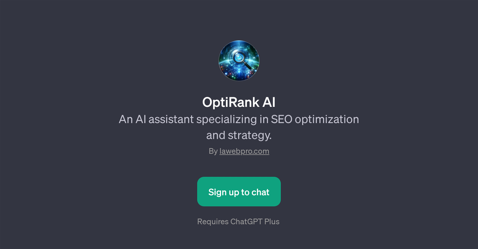 OptiRank AI website