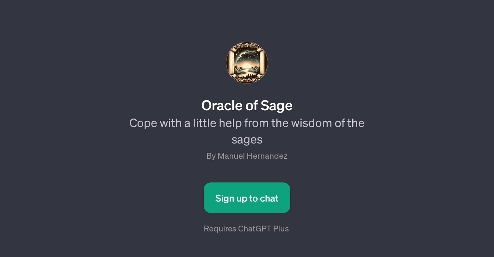 Oracle of Sage website