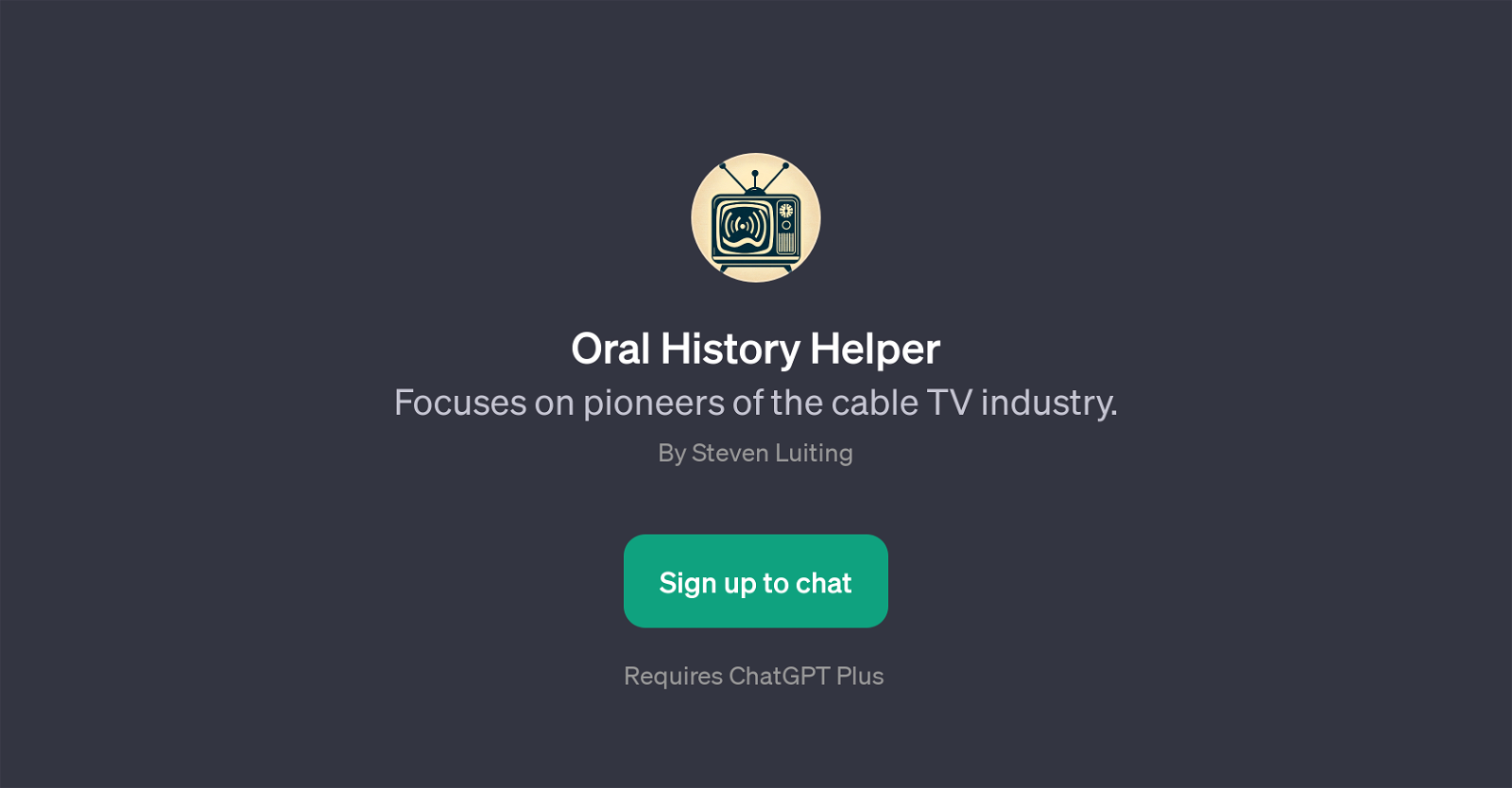 Oral History Helper website