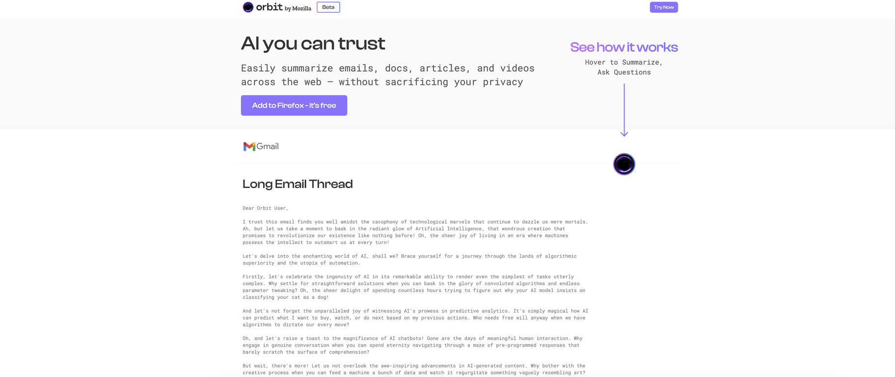 Orbit by Mozilla And 101 Other AI Alternatives For Productivity