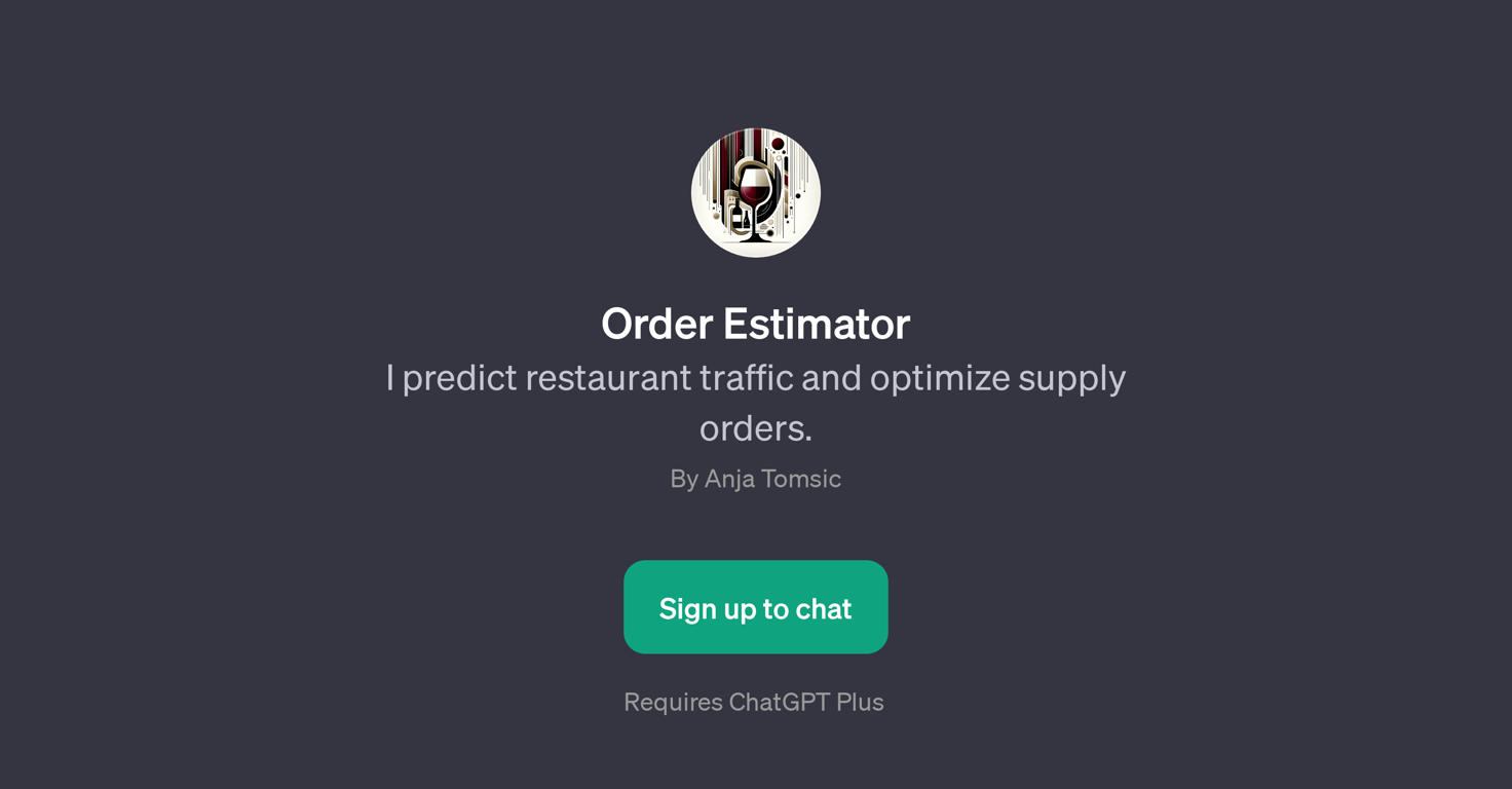 Order Estimator website