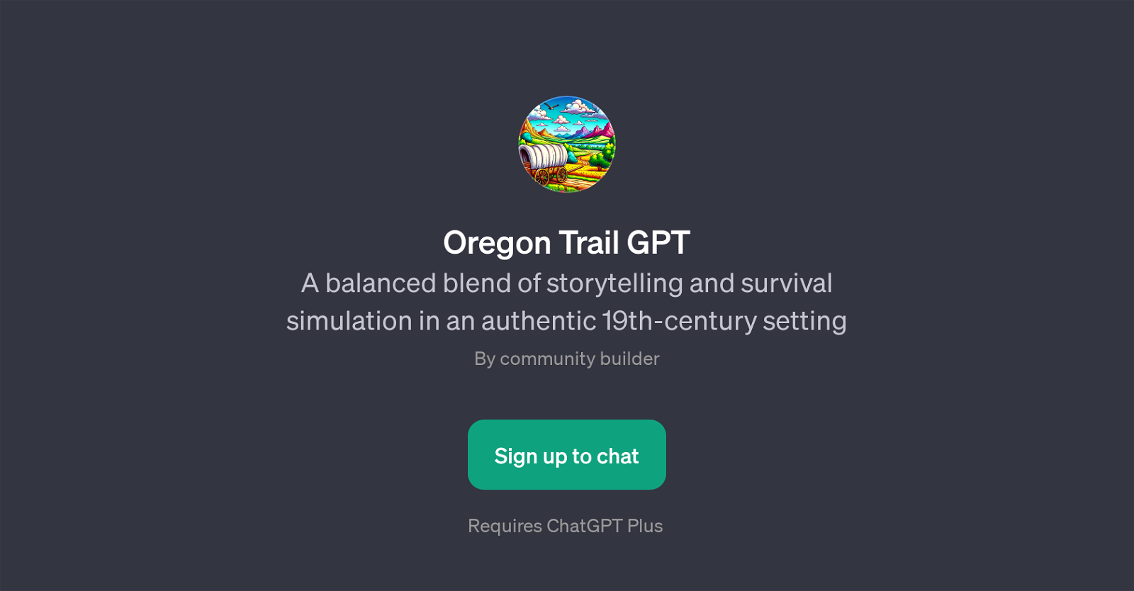 Oregon Trail GPT website