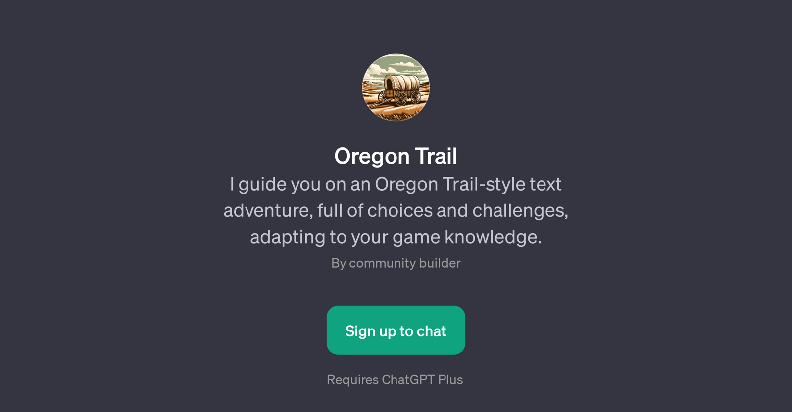 Oregon Trail website