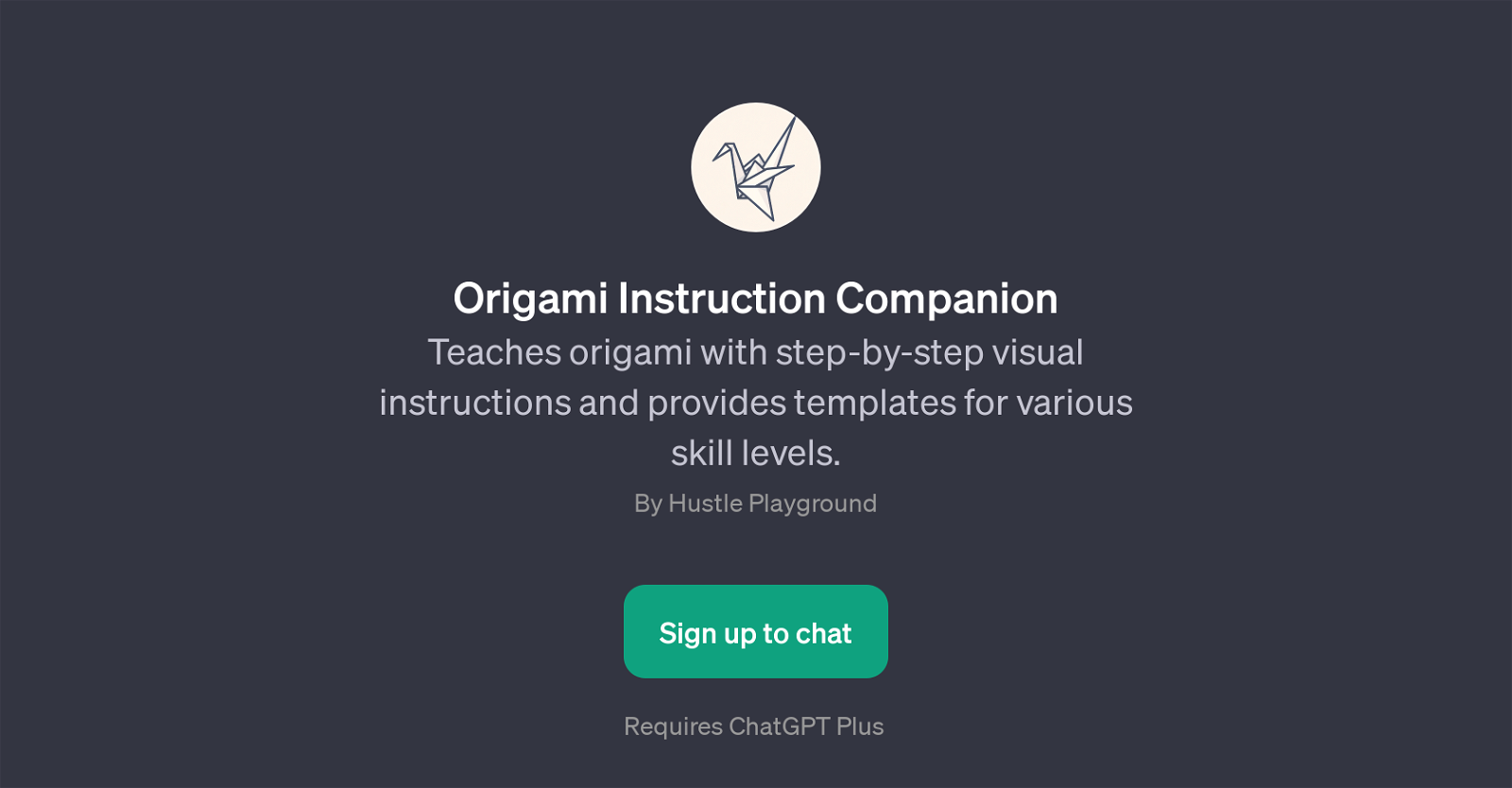 Origami Instruction Companion website