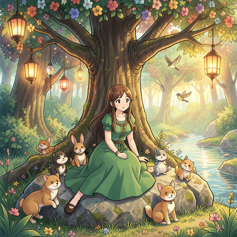 original Ghibli-inspired anime illustration generator with crisp, well-defined linework and clear, high-quality details. website