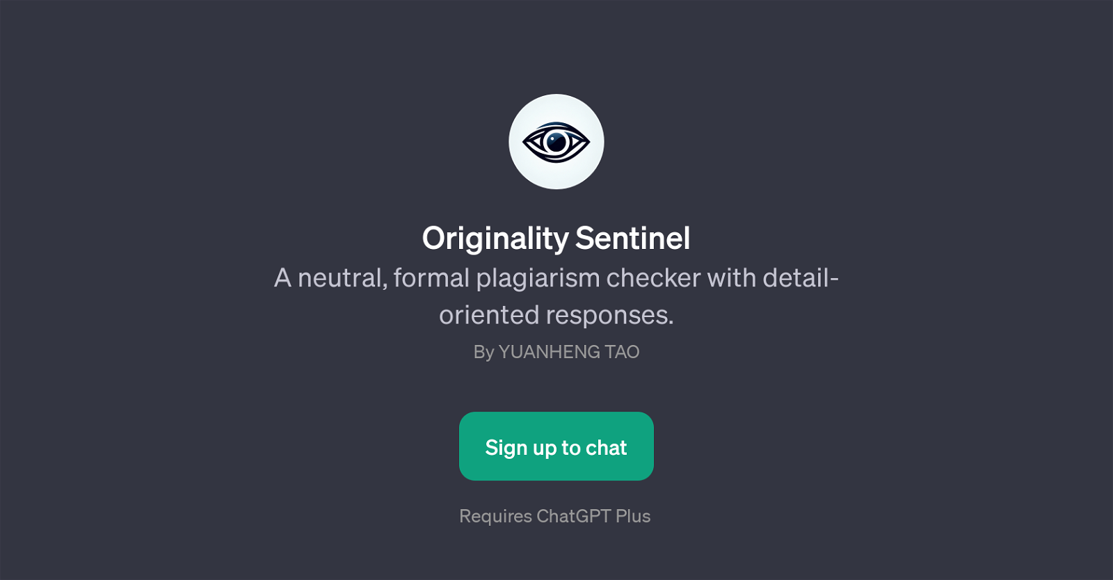 Originality Sentinel website