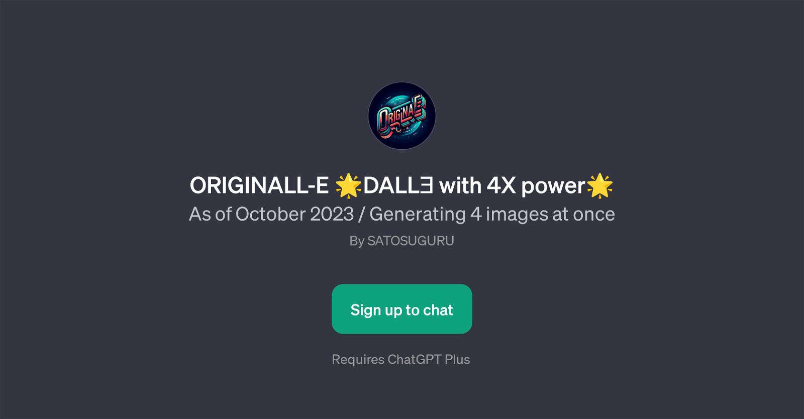ORIGINALL-E DALL with 4X power website