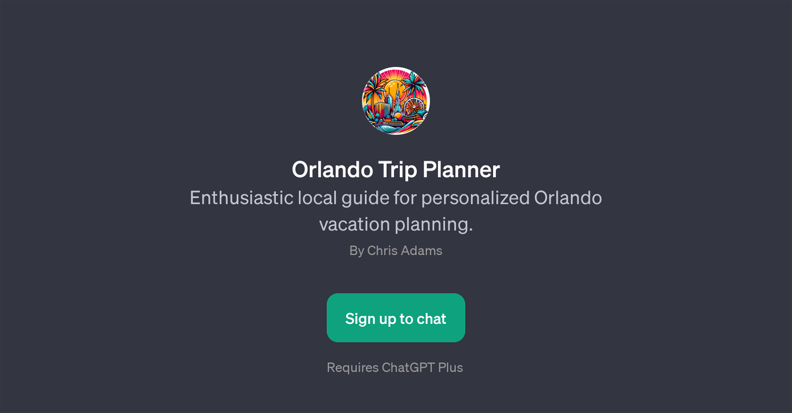 Orlando Trip Planner website