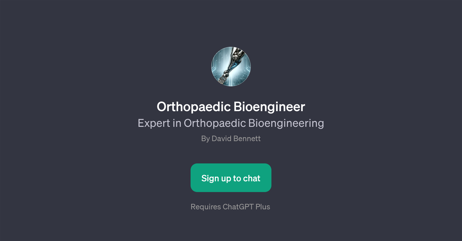 Orthopaedic Bioengineer website