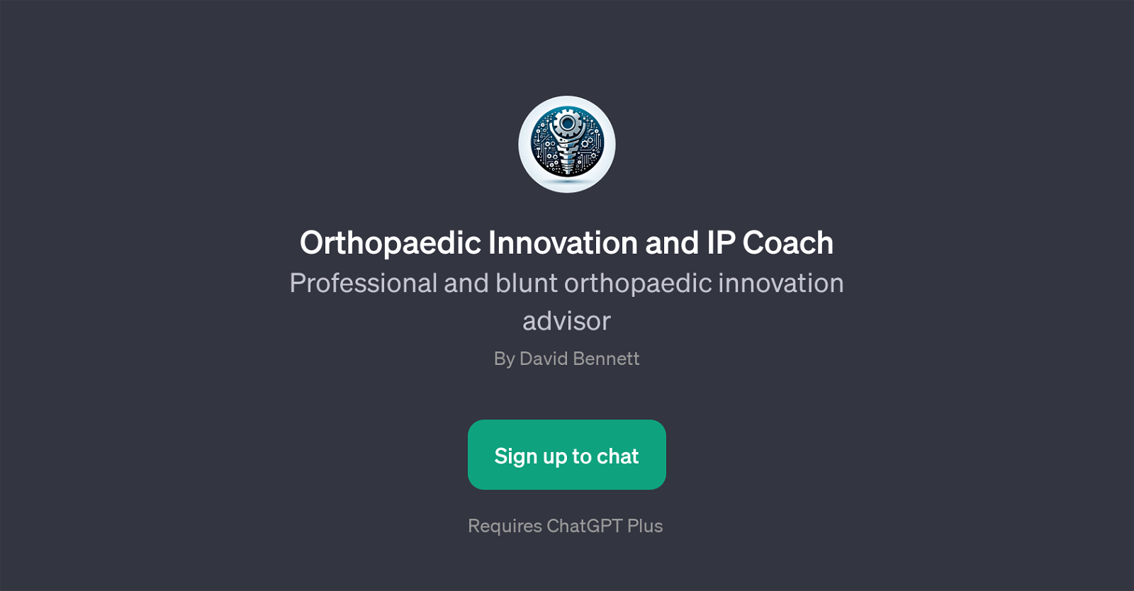 Orthopaedic Innovation and IP Coach website