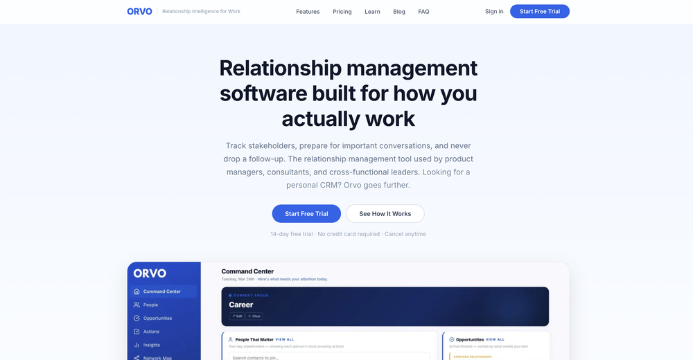 Orvo website
