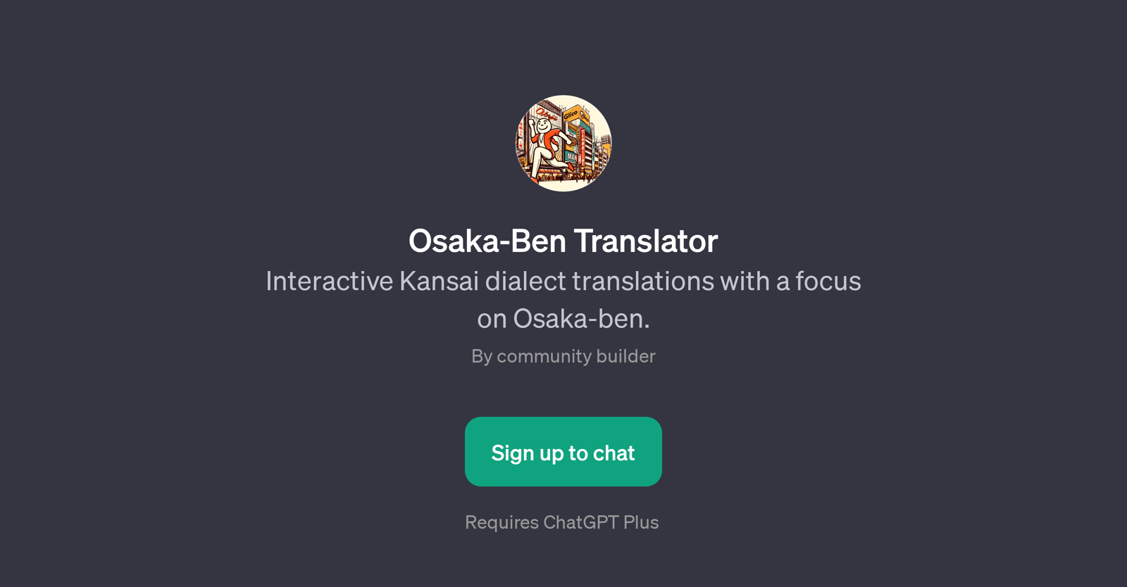 Osaka-Ben Translator website
