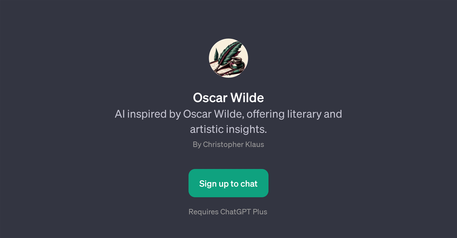Oscar Wilde GPT website