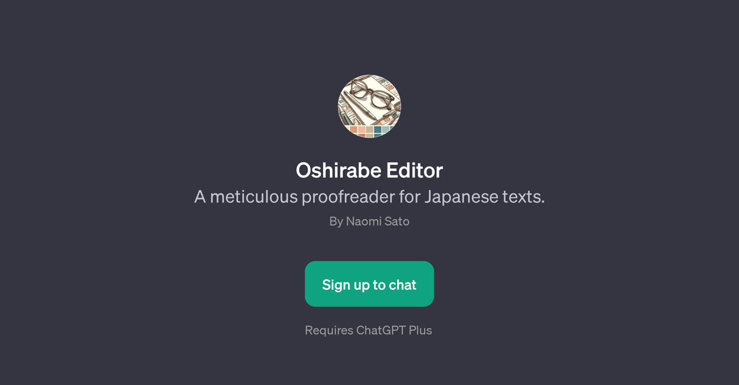 Oshirabe Editor website