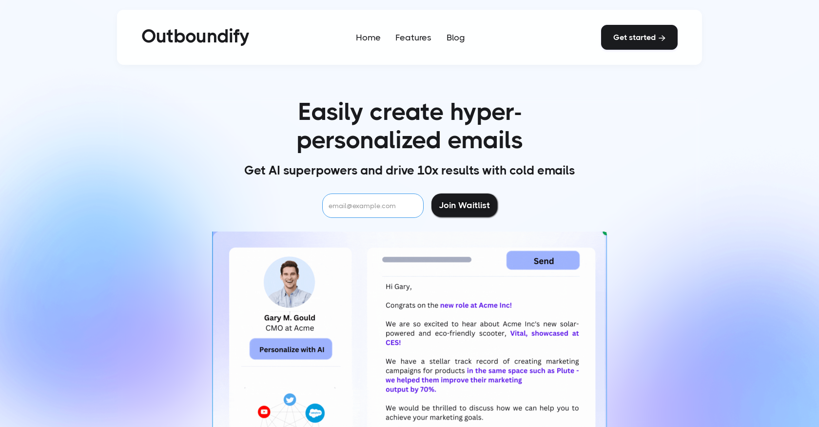 Outboundify website