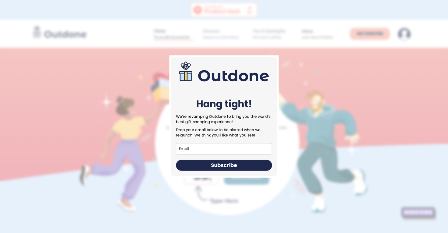 Outdone V2 website