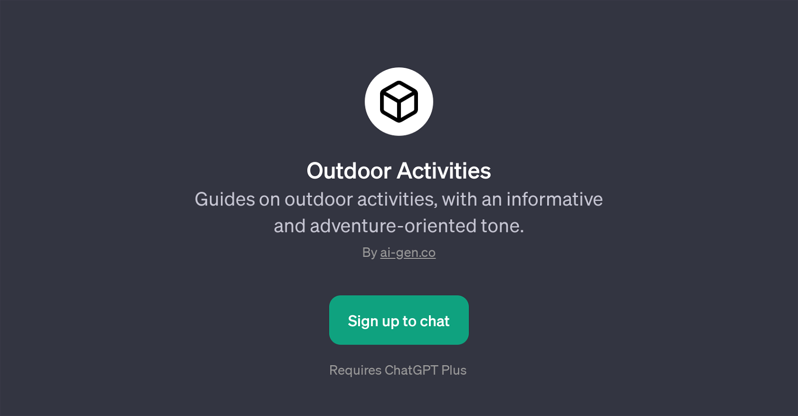 Outdoor Activities website