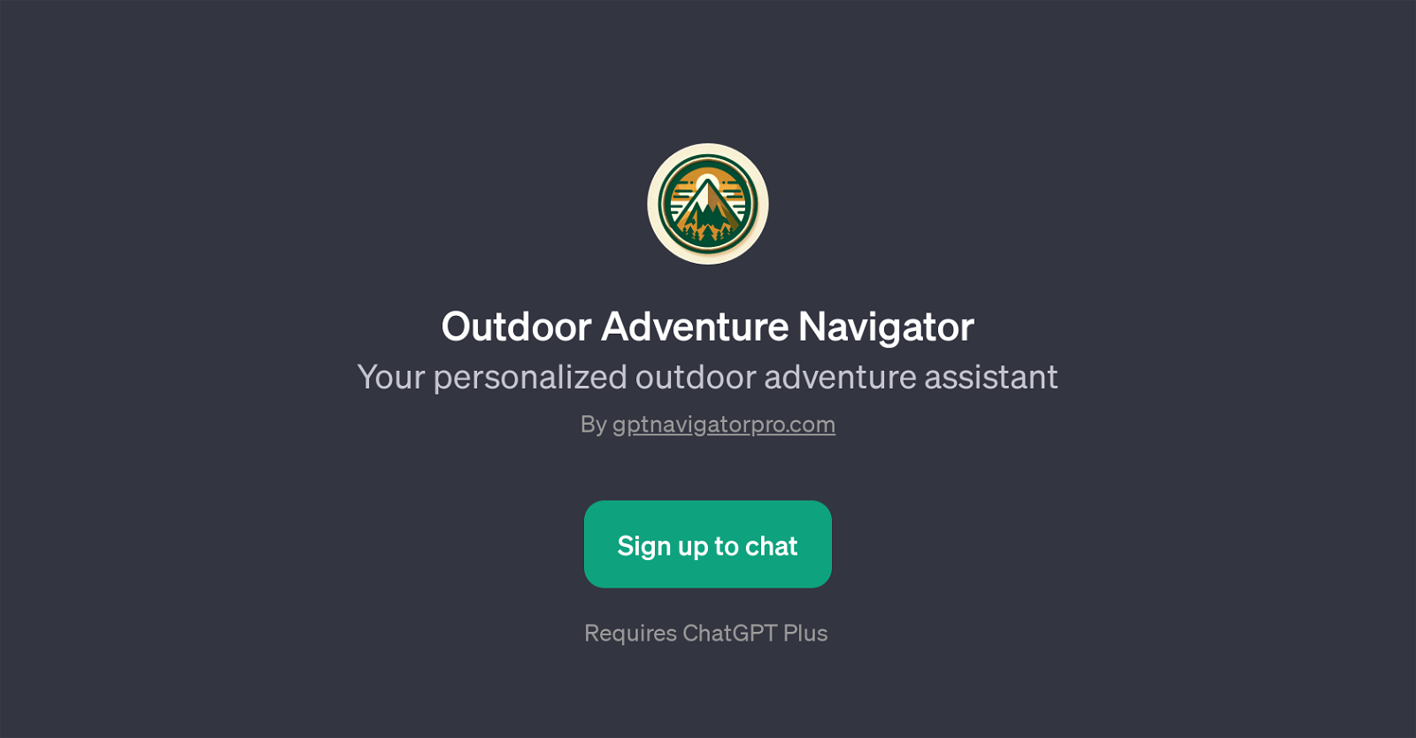 Outdoor Adventure Navigator website