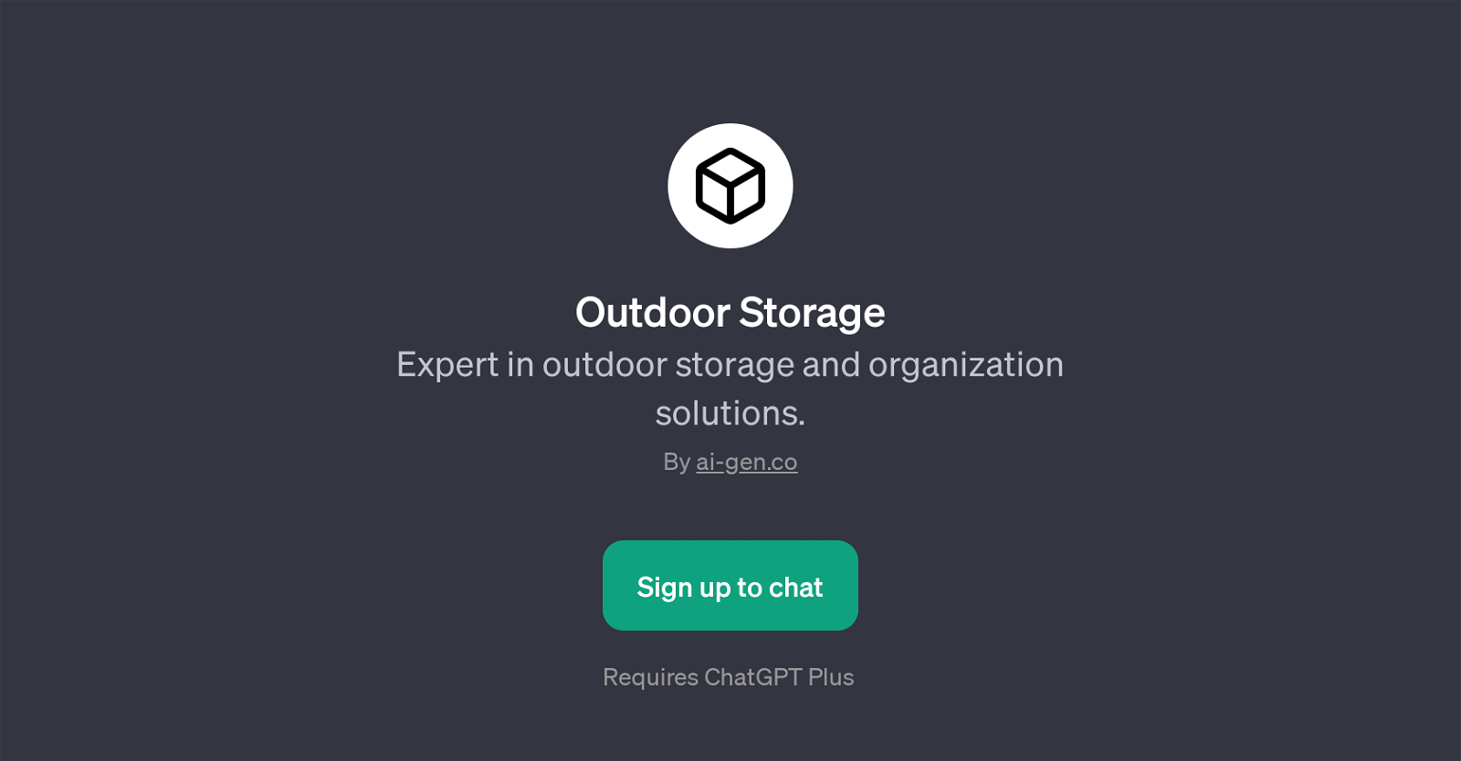 Outdoor Storage website
