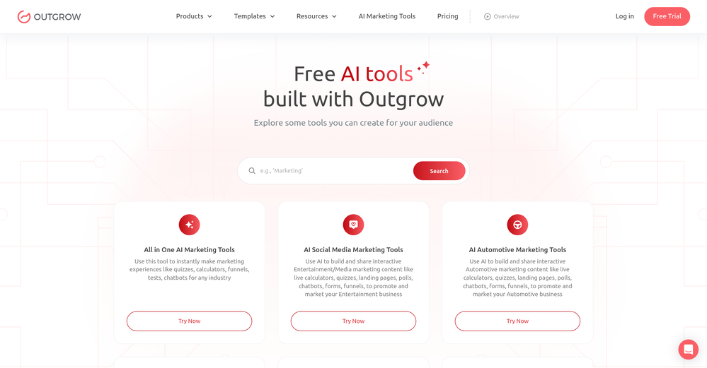 Outgrow website