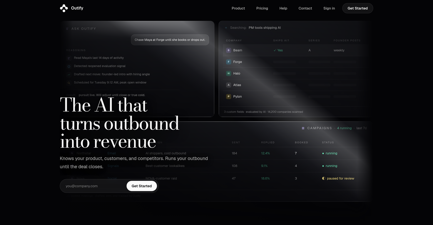 Outify website