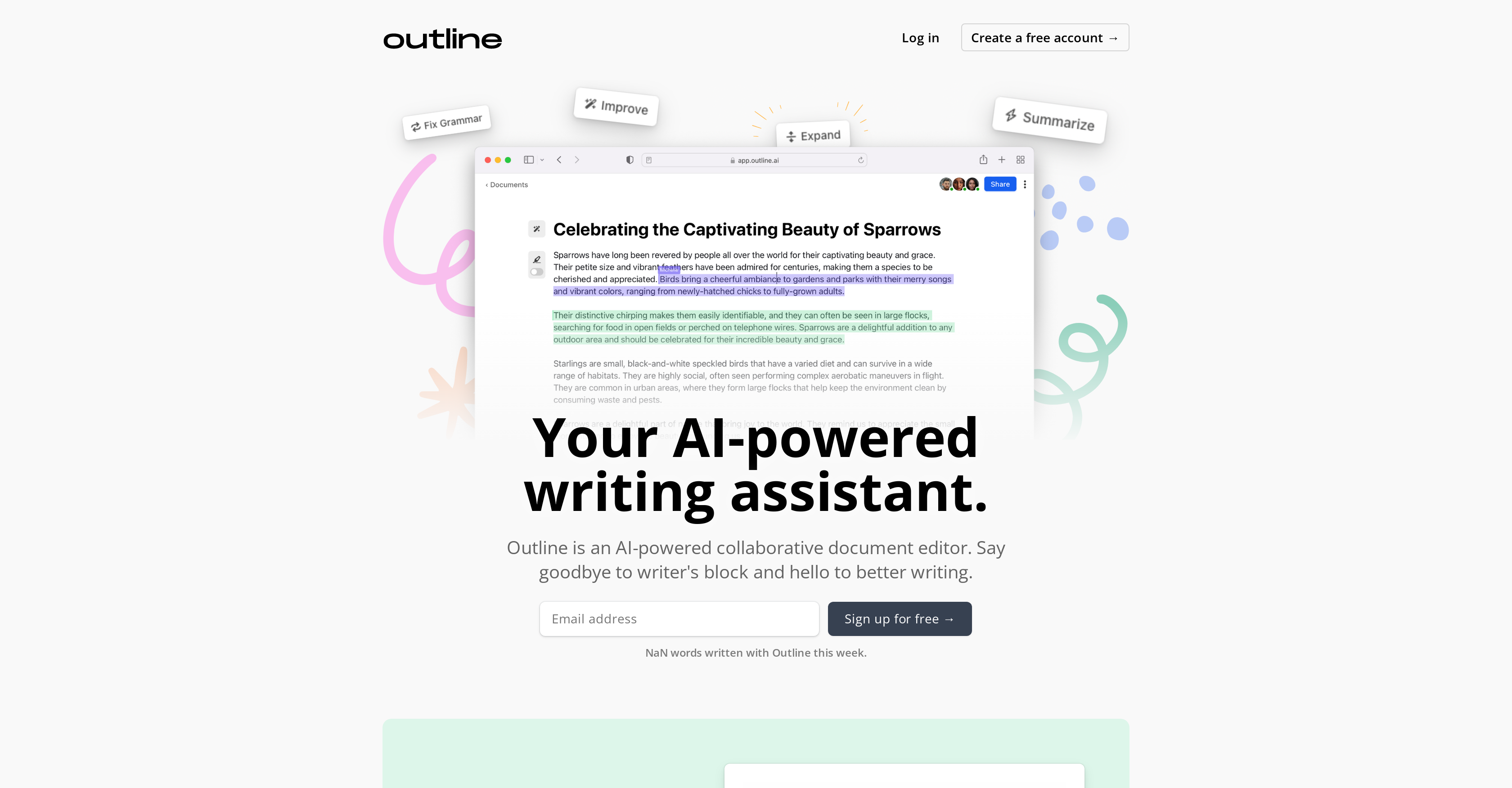 Outline website