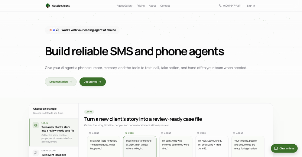 Outside Agent website