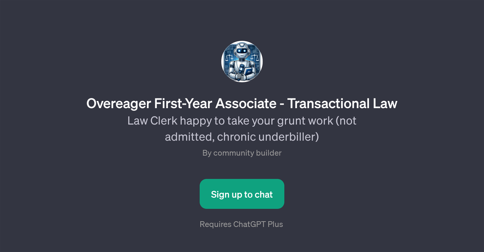 Overeager First-Year Associate - Transactional Law website