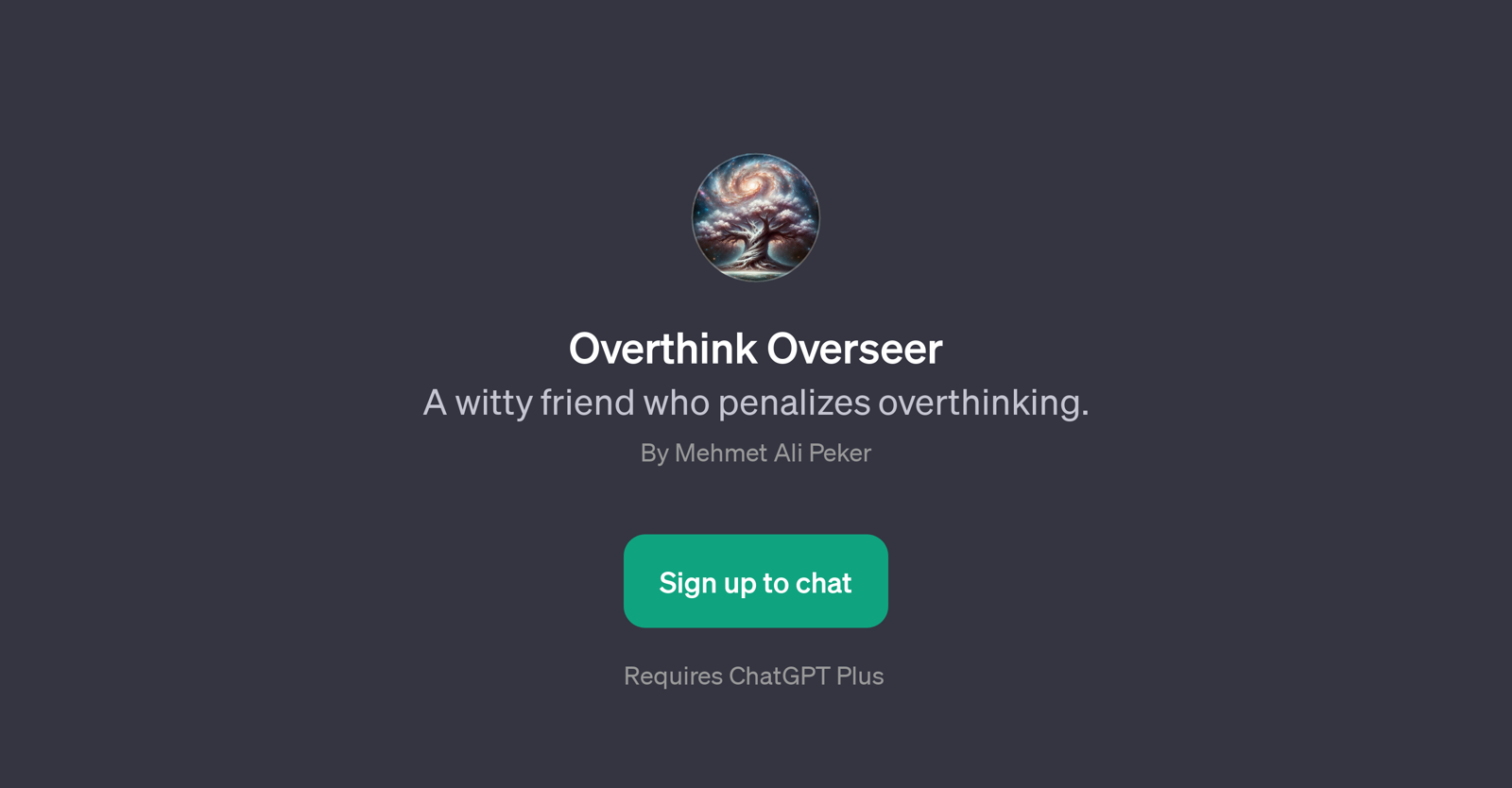 Overthink Overseer website