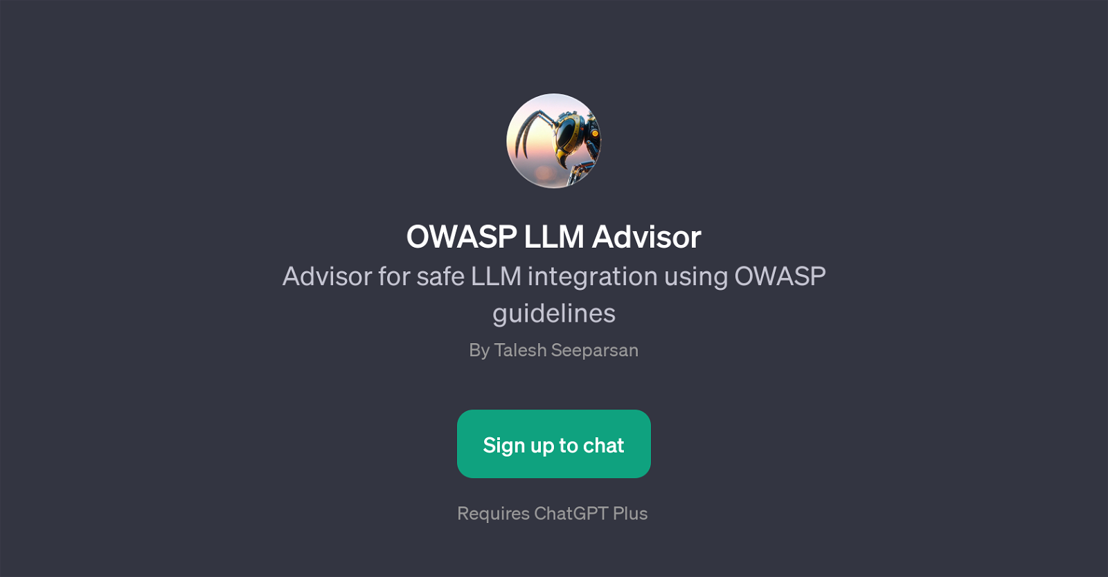 OWASP LLM Advisor website