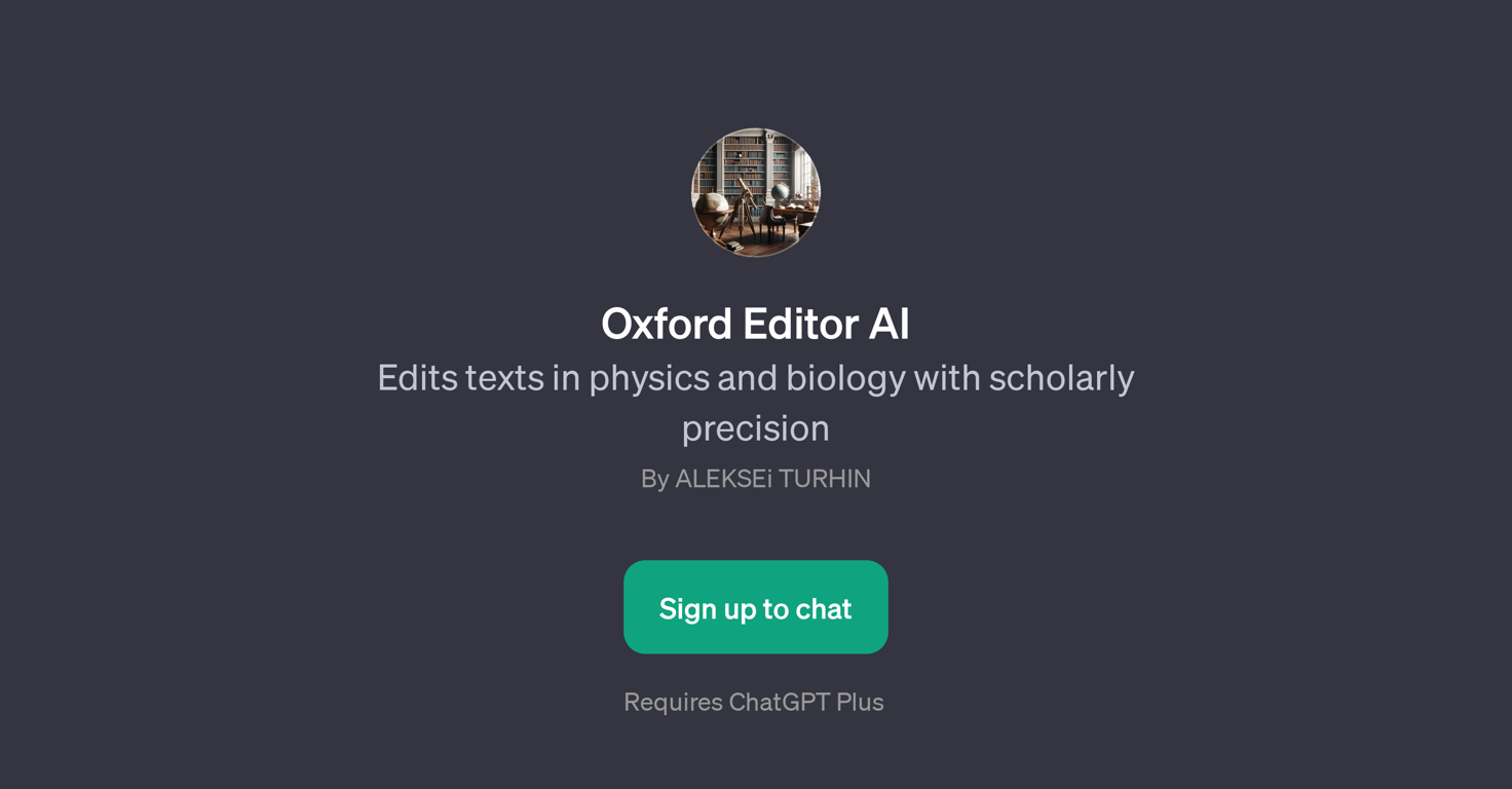 Oxford Editor AI website