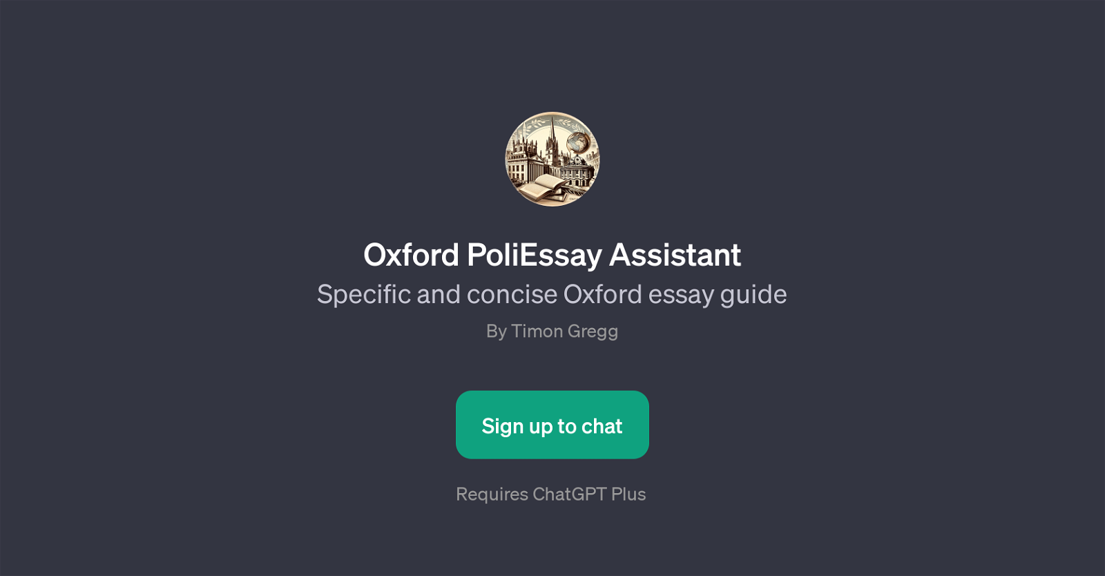 Oxford PoliEssay Assistant website