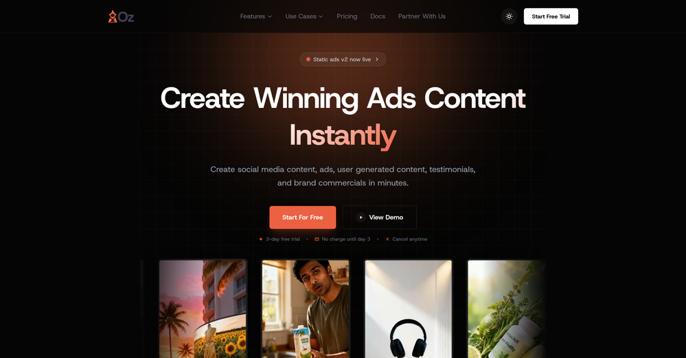 HeyOz website