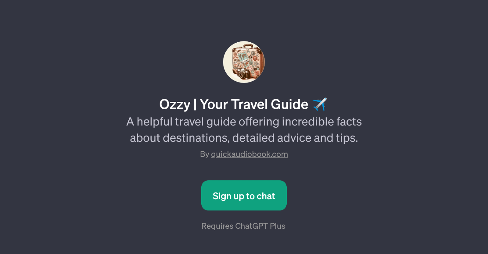 Ozzy | Your Travel Guide website