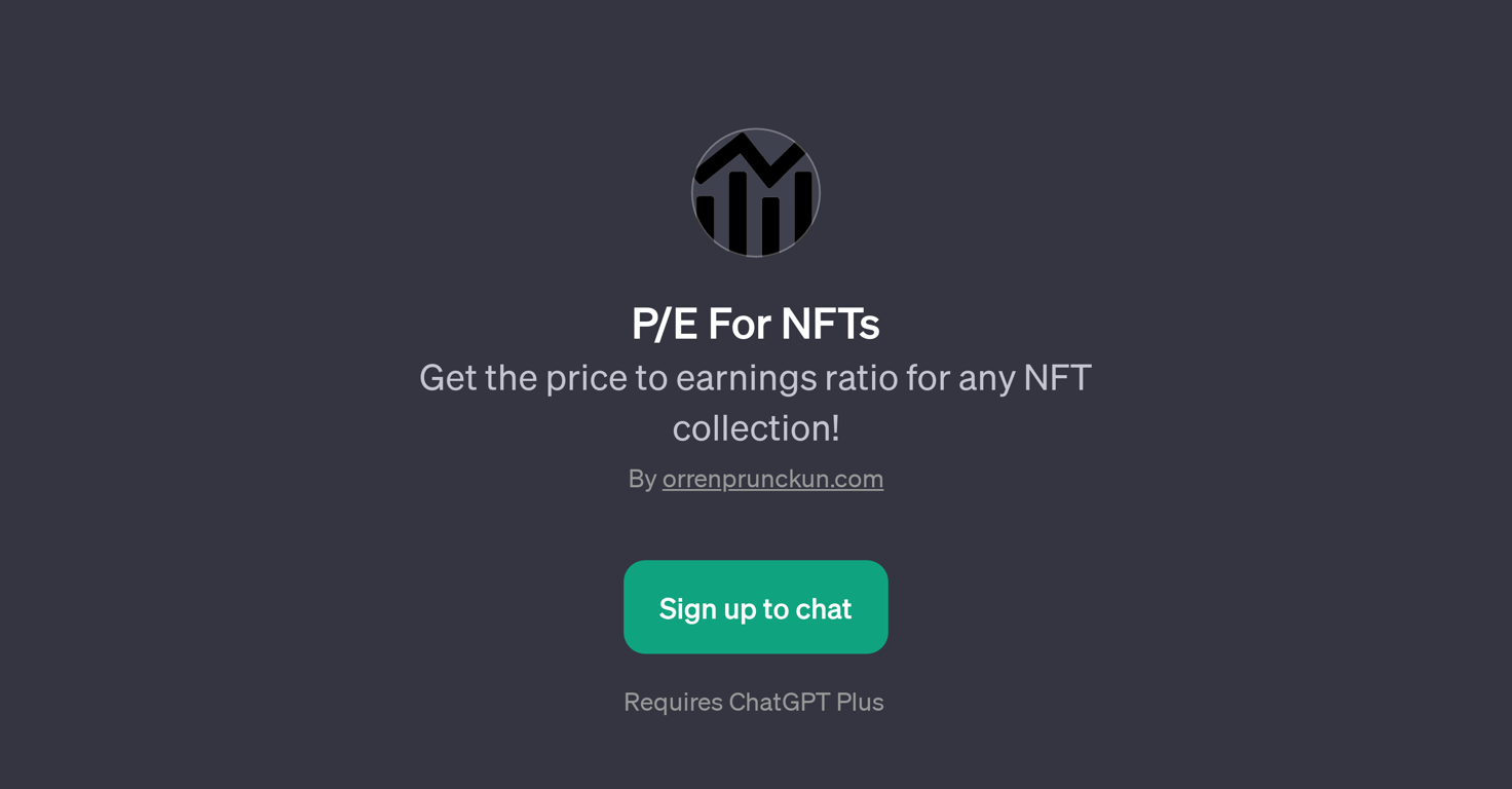 P/E For NFTs website