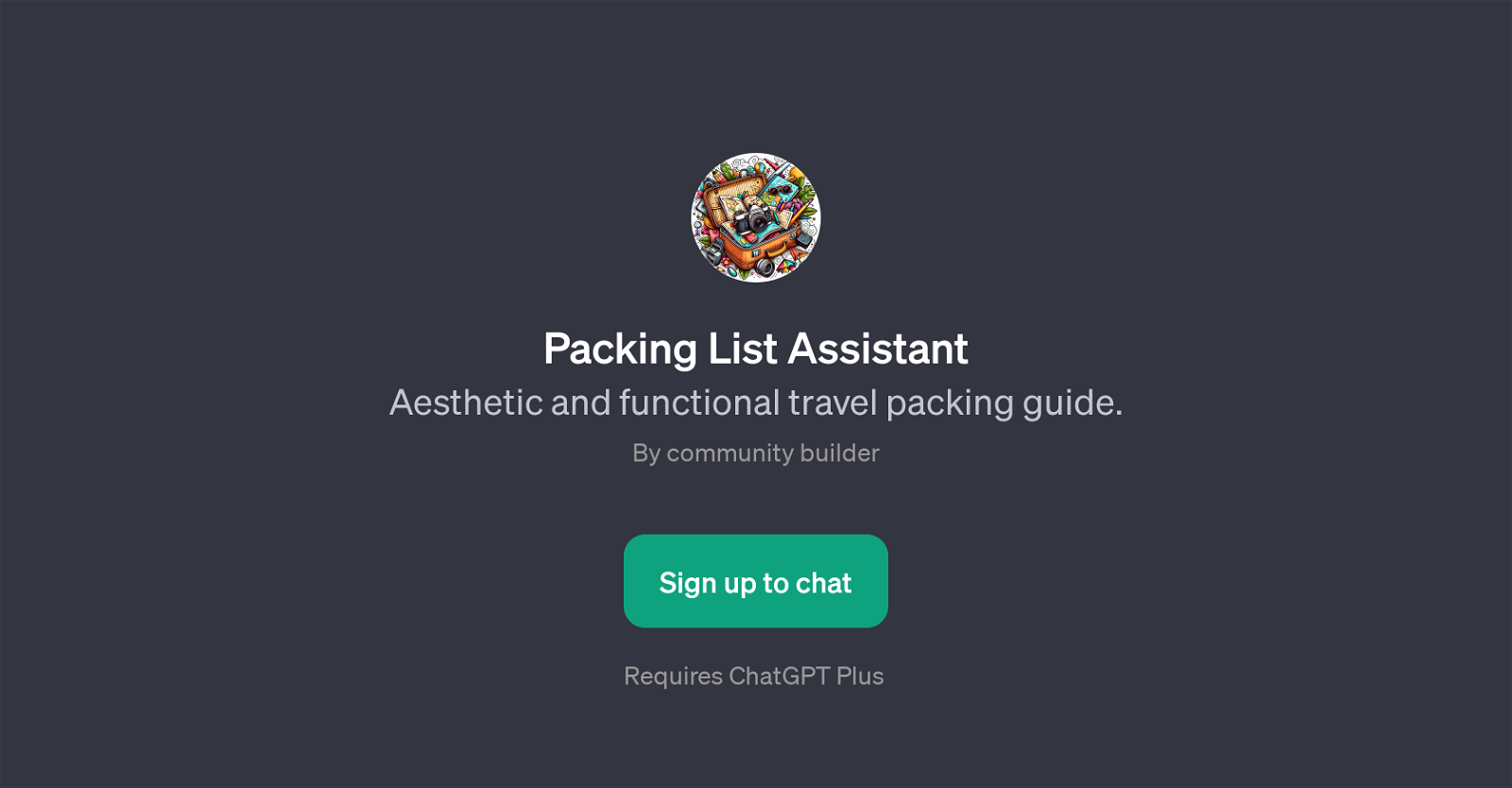 Packing List Assistant website