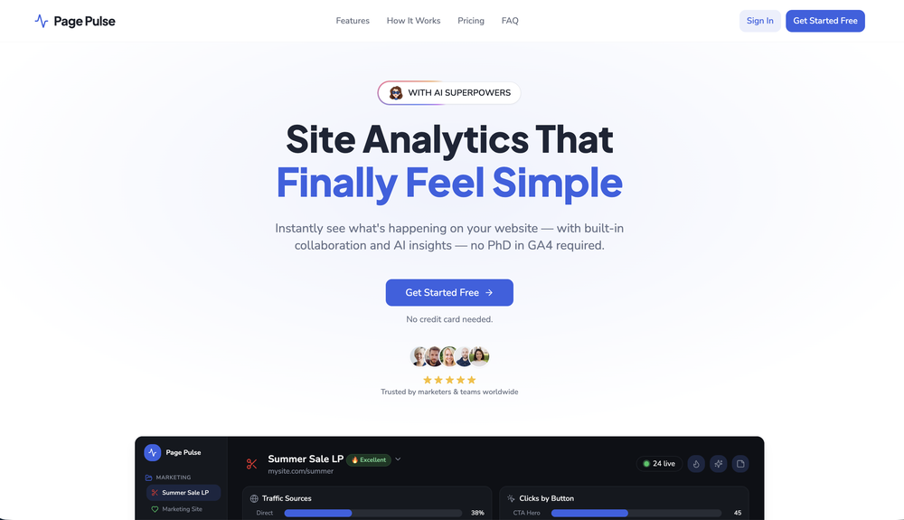 Page Pulse website