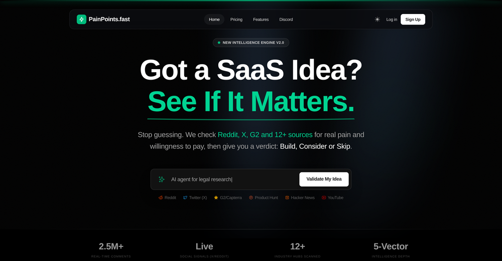 PainPoints.fast website