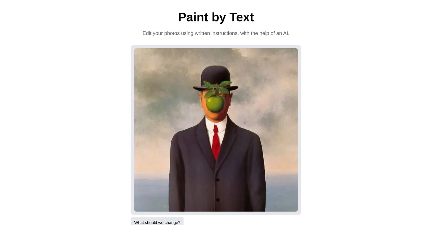 Paint By Text website