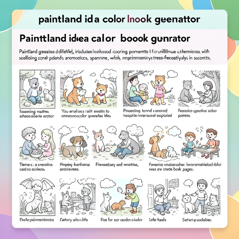 paintland idea color ing book generator website