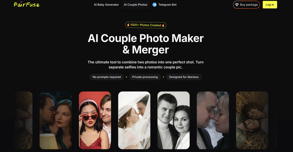PairFuse | AI Couple Photo Maker website