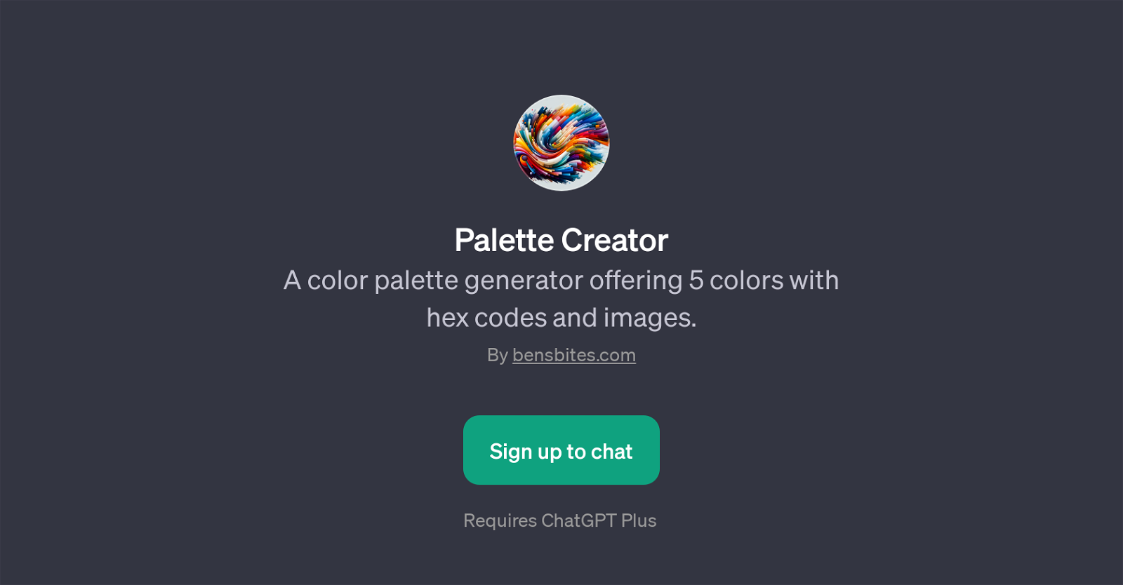 Palette Creator website